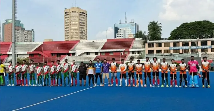 নেপালে প্রাকৃতিক বিপর্যয়ে নিহতদের স্মরণে শোক প্রকাশ হকি খেলোয়াড়দের
